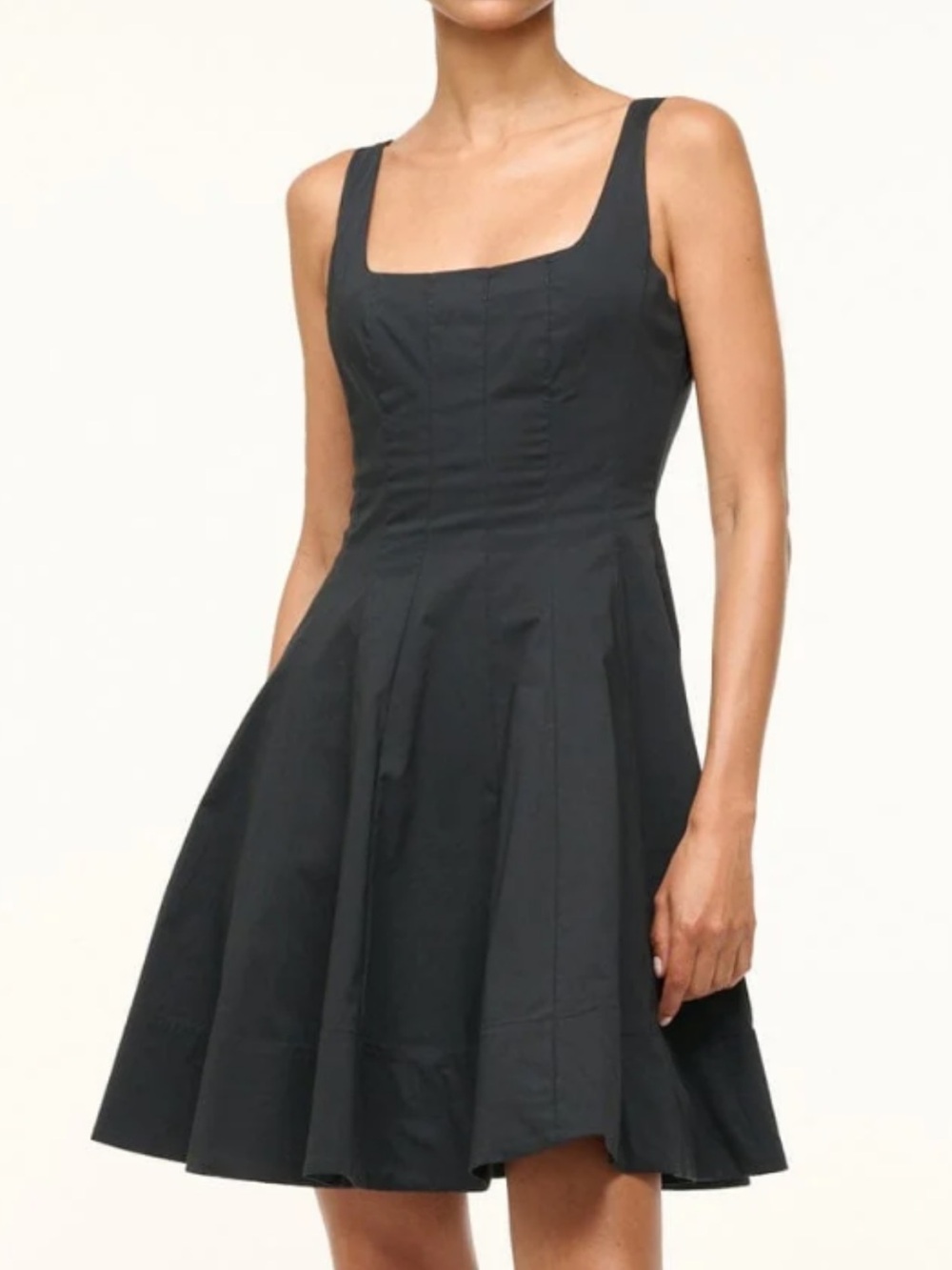 Staud Wells Black Mini Dress 14 Never worn